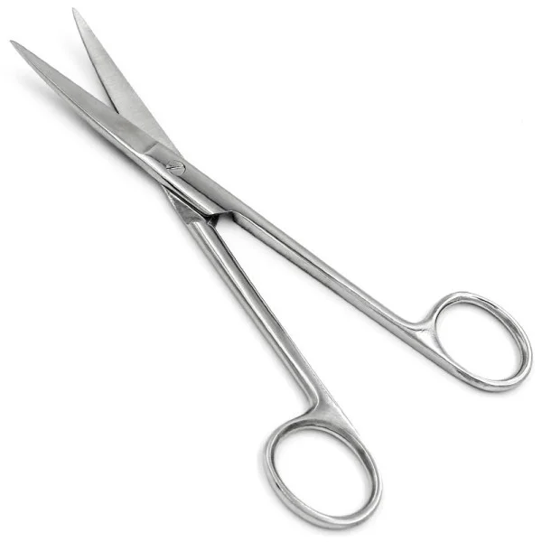 PI-02-1136.1. Ножиці операційні, вертикально-зігнуті, гострокінцеві, 230 мм. PARADISE